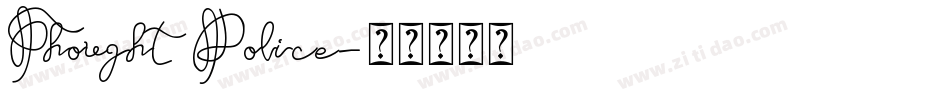 Thought Police字体转换